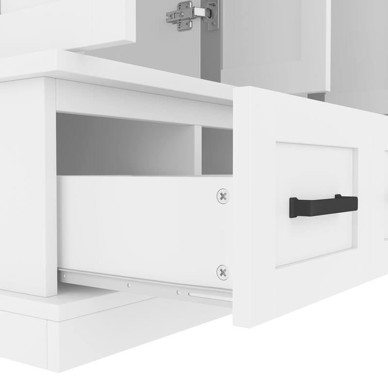 78.7''H Hall Tree with Bench and Adjustable Shelves