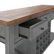 preview thumbnail 33 of 39, Eleanor Two-Tone Wood Wine Rack Buffet Server by iNSPIRE Q Classic