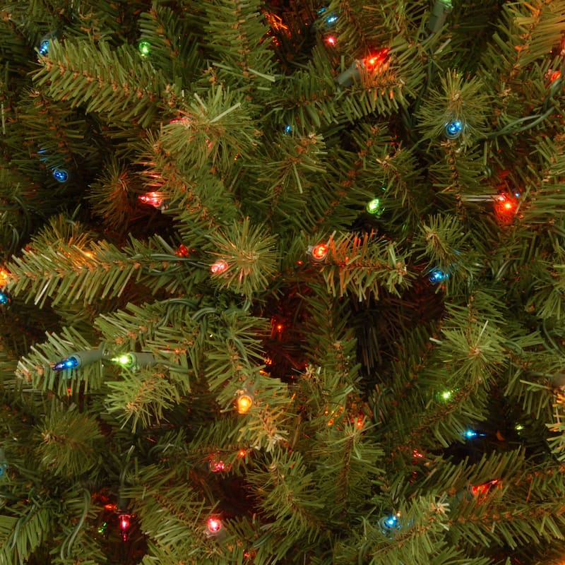 National Tree Company 6.5 ft. Dunhill® Fir Slim Tree with Multicolor Lights - 6.5 Foot