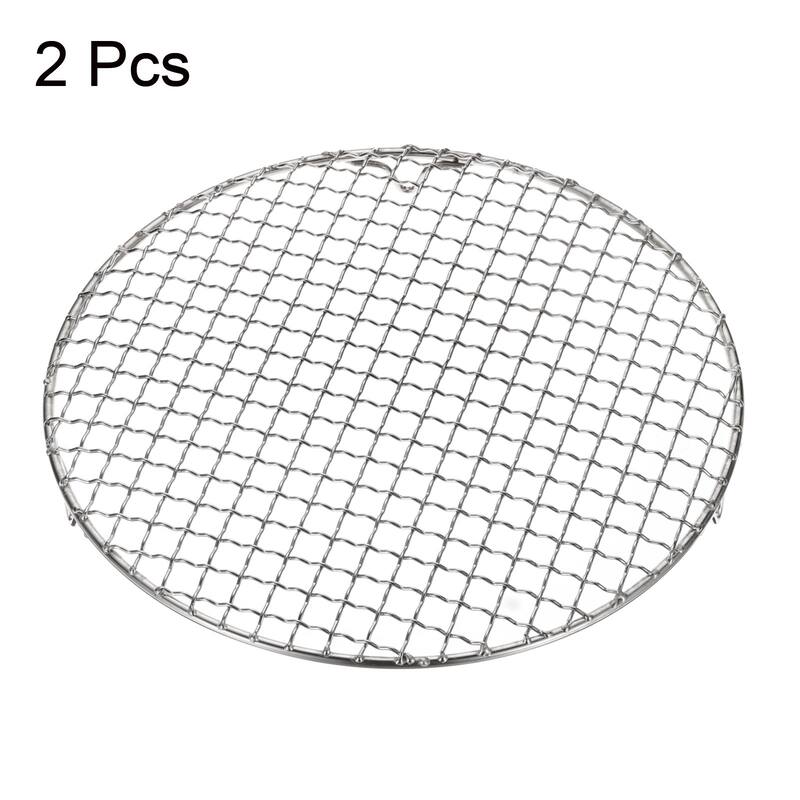 2pcs Round Cooking Rack 10.4" 201 Stainless Steel Barbecue Grill with 20mm Legs - 10.4 Inch