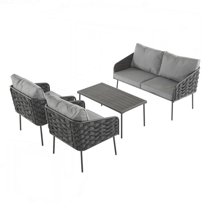 Outdoor Metal Patio Furniture Set for Stylish Relaxation