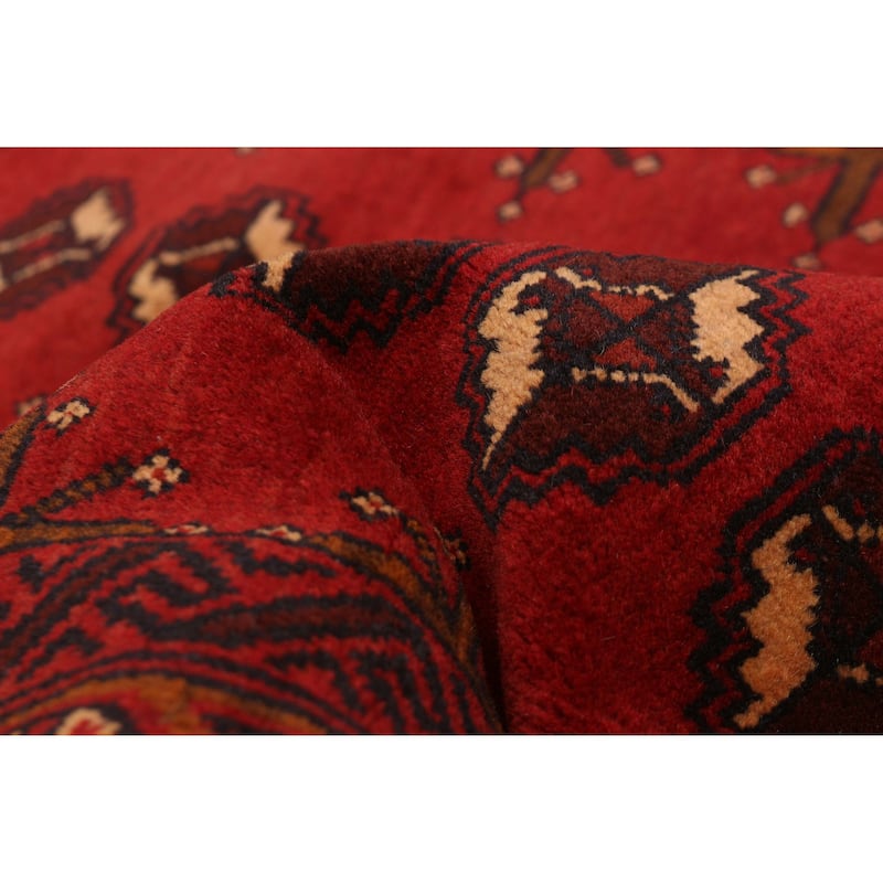 Teimani Red Rug 3'11" x 7'0" - 3'11 x 7'0