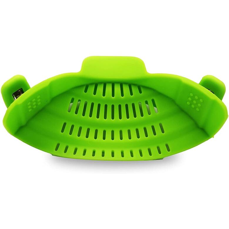 Cheer Collection Silicone Snap-On Pot Strainer - Green