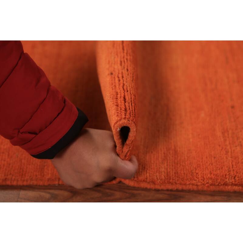 Gabbeh Oriental Rug Hand-Knotted Foyer Wool Carpet - 2'9" x 4'0"