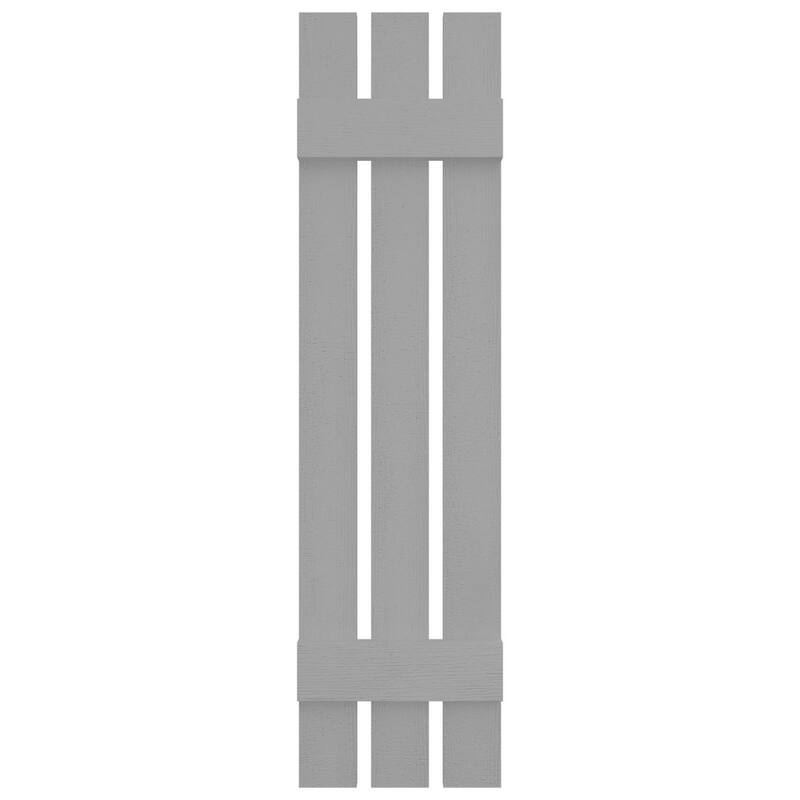 Builders Edge, Standard Three Board Spaced, Board-n-Batten Shutters, Includes Matching Installation Spikes (Per Pair)