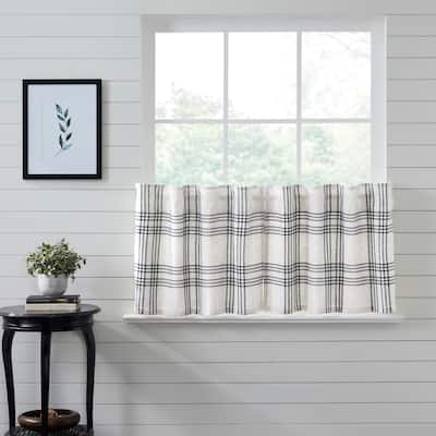 Black Plaid Tier Set of 2 L24xW36