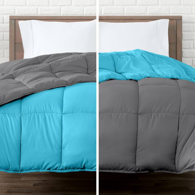 Bare Home Reversible All Season Down Alternative Comforter