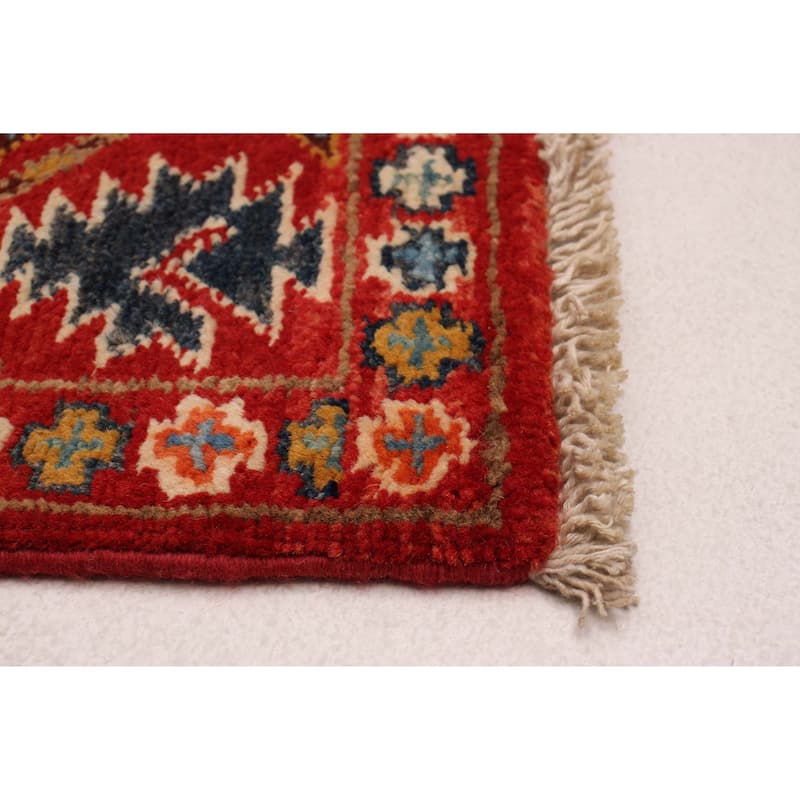 ECARPETGALLERY Hand-knotted Uzbek Ghazni Red Wool Rug - 2'7 x 5'11