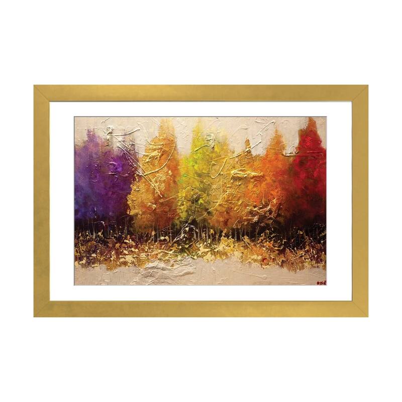 iCanvas "Five Seasons" by Osnat Tzadok - Gold - 24x32x1