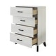 preview thumbnail 18 of 27, CraftPorch Corduroy 4-pieces Mid-Century Modern White Bed with Light Grey Furniture Bedroom Set