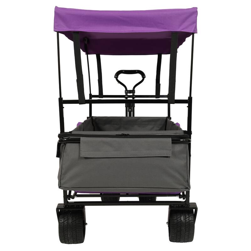 480 lb Folding Wagon Stroller with Canopy & Mosquito Net