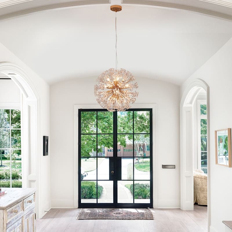 KAWOTI 16-Light Dimmable Sputnik Sphere Chandelier - Ф23.5" * H 95.5"