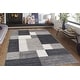 preview thumbnail 35 of 90, World Rug Gallery Modern Boxes Design Non-slip (Non-skid) Area Rug