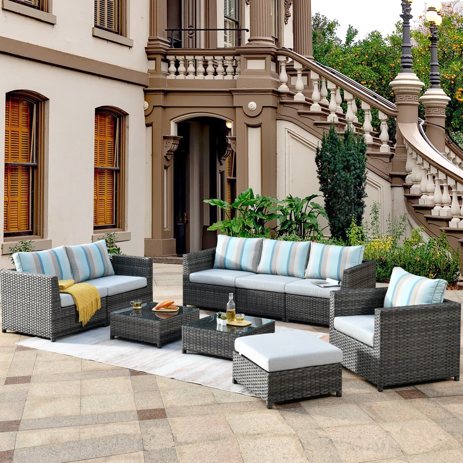 Ovios 12 piece deals patio furniture