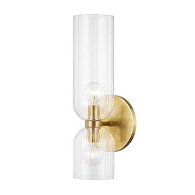 Hudson Valley Lighting Sayville 2 Light 16" Tall Wall Sconce