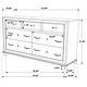 preview thumbnail 57 of 57, Barzini Upholstered Bedroom Set White with Wingback Headboard