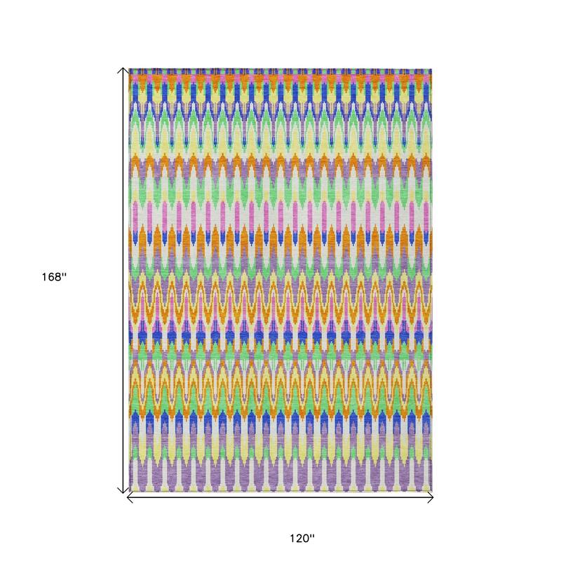 HomeRoots Southwestern Transitional Rectangle Outdoor Rug