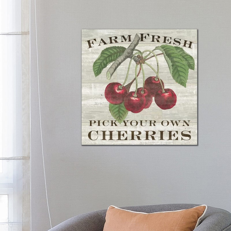 iCanvas "Farm Fresh Cherries" by Sue Schlabach Canvas Print - 26x26x1.5