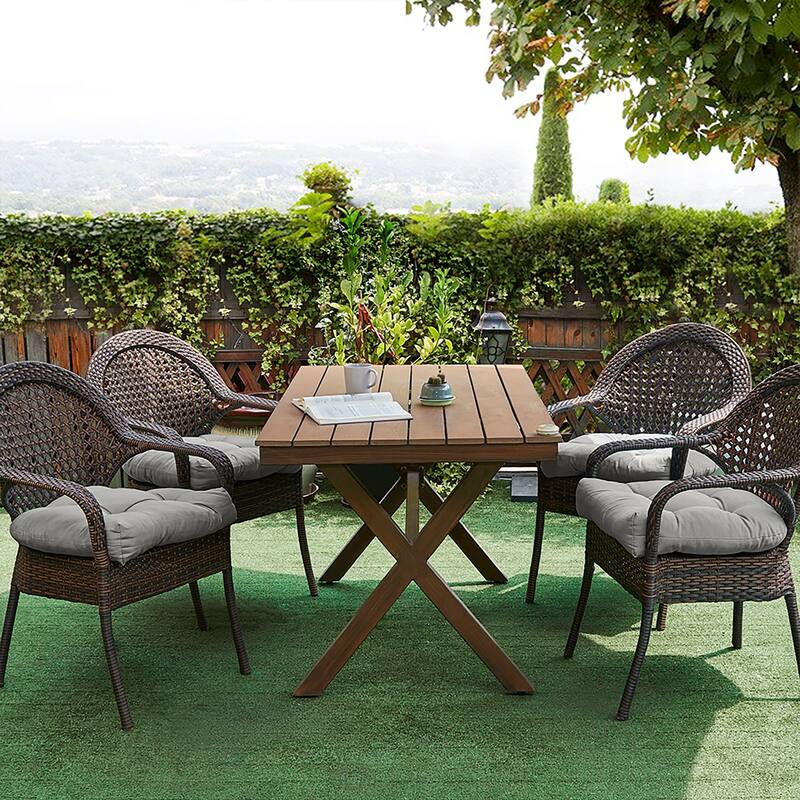 Indoor-Outdoor Reversible Patio Seat Cushion