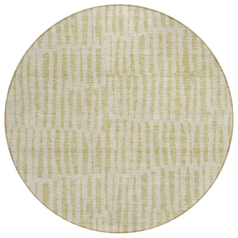 HomeRoots Striped Transitional Rectangle Outdoor Rug