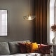 preview thumbnail 4 of 14, Modern Gold 1-Light Pendant Light with Textured Glass for Kitchen Island Bedroom - D11" x H67.9" Max