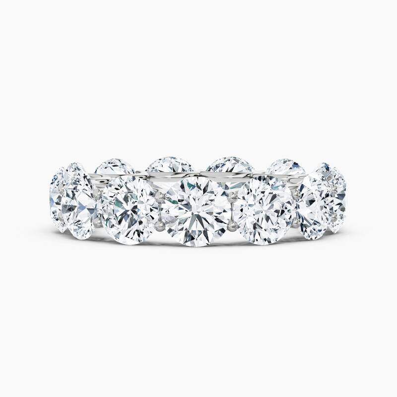 Auriya 14k Gold Round Lab Grown Diamond Eternity Band 2.10 - 9.75 ct. tw. (F-G, VS) - 9.75 ct. wt. - 9 - White