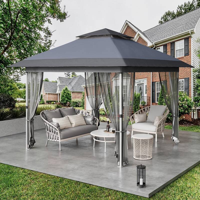 12'x12',11'x11' Gazebo Outdoor Pop up Canopy Tent