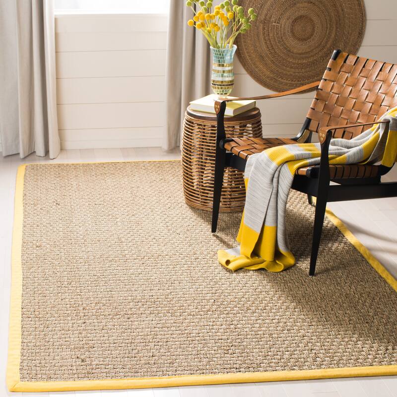SAFAVIEH Natural Fiber Marina Basketweave Seagrass Rug