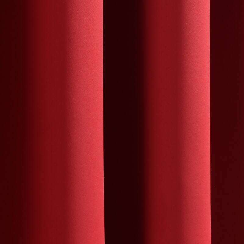 Lush Decor Insulated Grommet Blackout Linen Window Curtain Panel Single