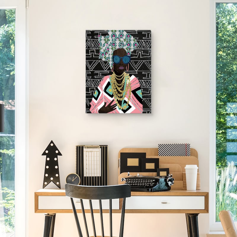 Fly Queen Geo by Nikki Chu Canvas Art Print