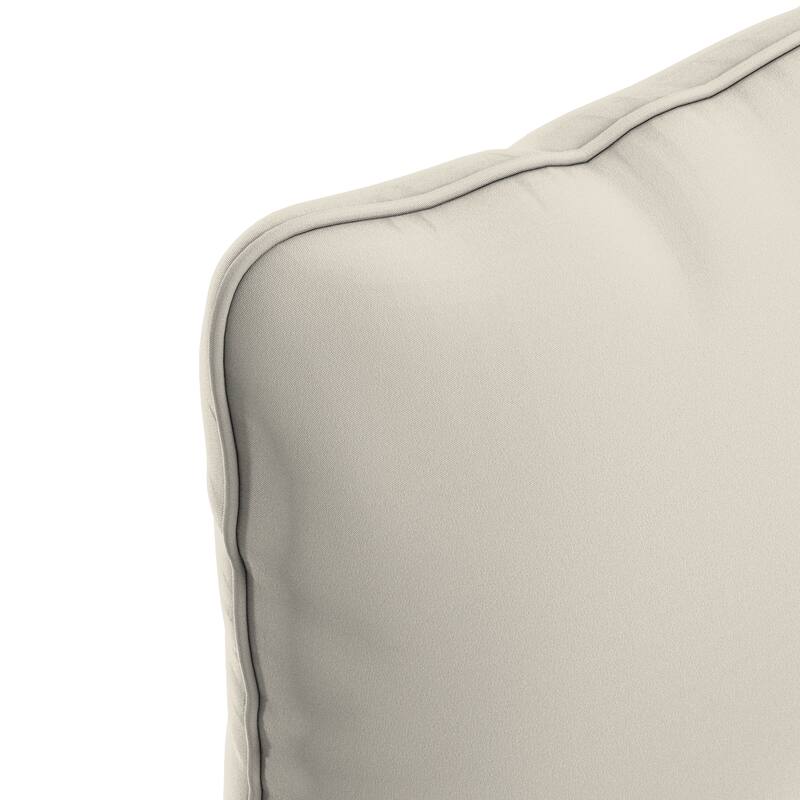 California Umbrella Outdoor Deep Seat Cushion Set, 24" x 48", Sunbrella Fabric, Densified Fiber Fill