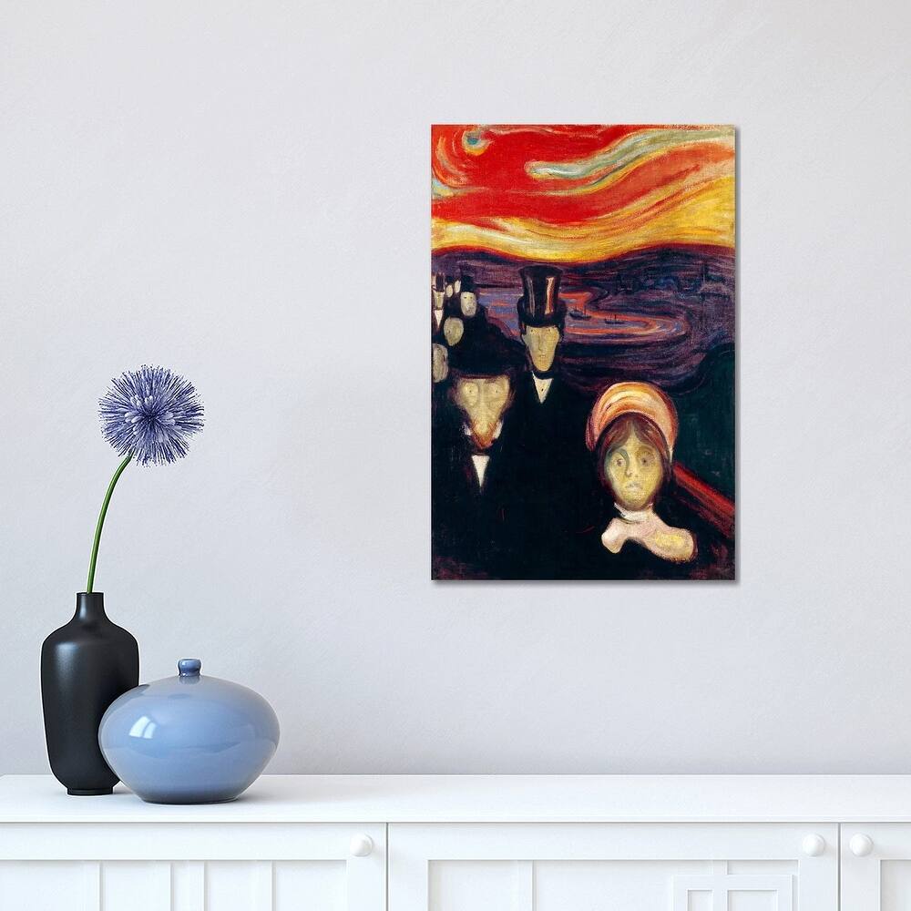 iCanvas "Anxiety, 1894" by Edvard Munch Canvas Print