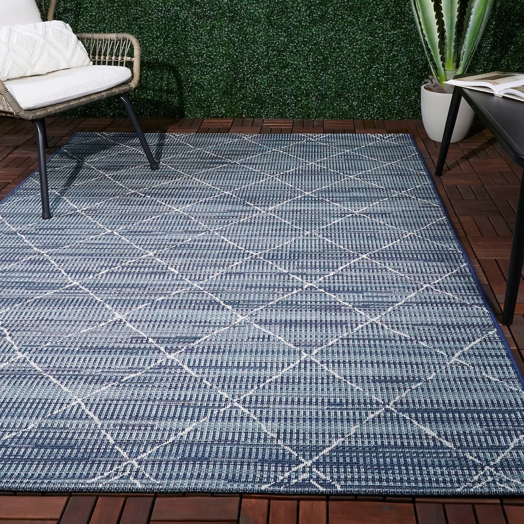 The Curated Nomad Stapelles Geometric Indoor/Outdoor Area Rug