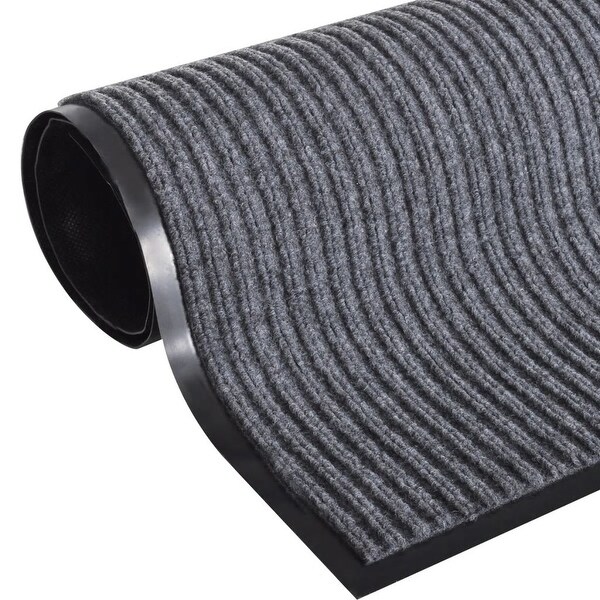 vidaXL Gray PVC Door Mat 2' 9" x 1' 9"