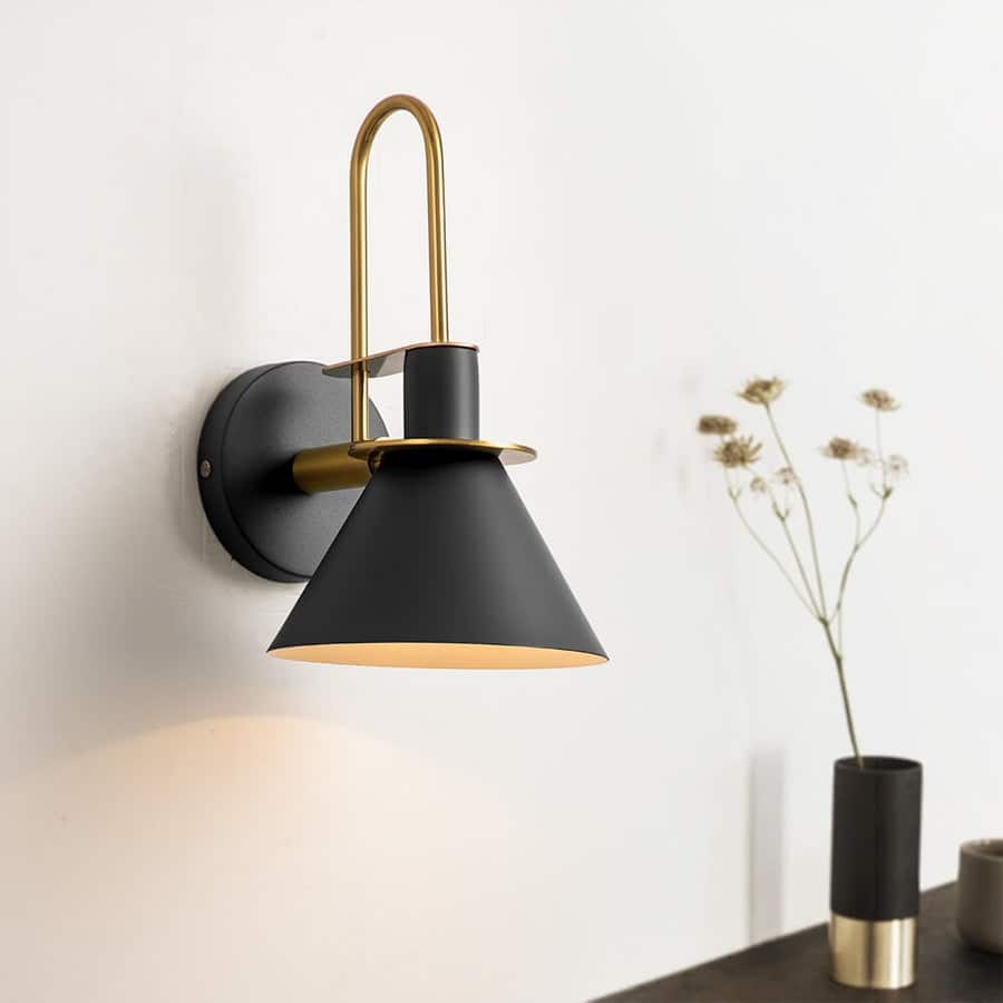 Mid-century Modern 1-Light Cone Wall Sconce - 7in Bedroom Light