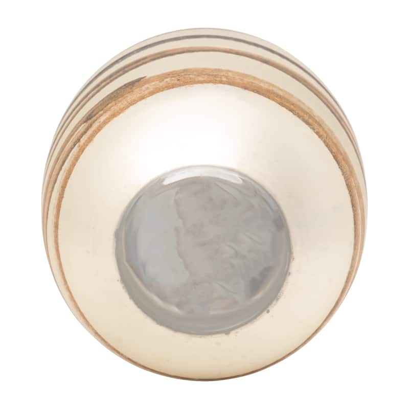 Sagebrook Home Glass Gold Cylinder Antique Ring Vase