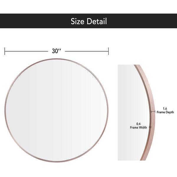 Large Aluminum Alloy Round Hanging Vanity Mirror Bed Bath & Beyond