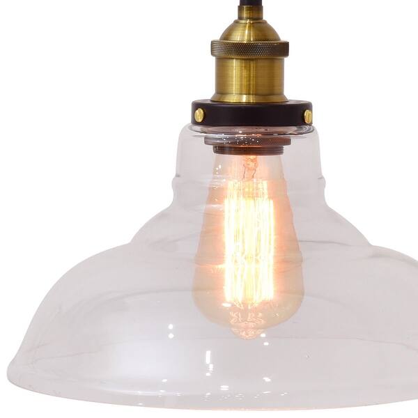 Shop Gymax Vintage Style Industrial Edison Ceiling Pendant Glass