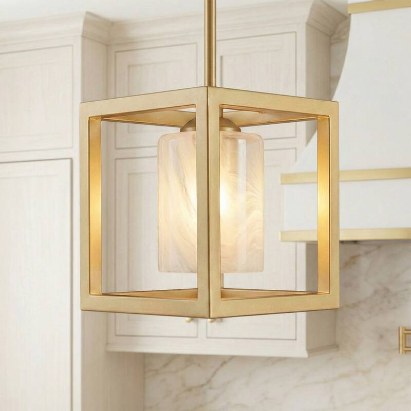 Acroma 1 - Light Square/Rectangle Pendant - SatinBrass