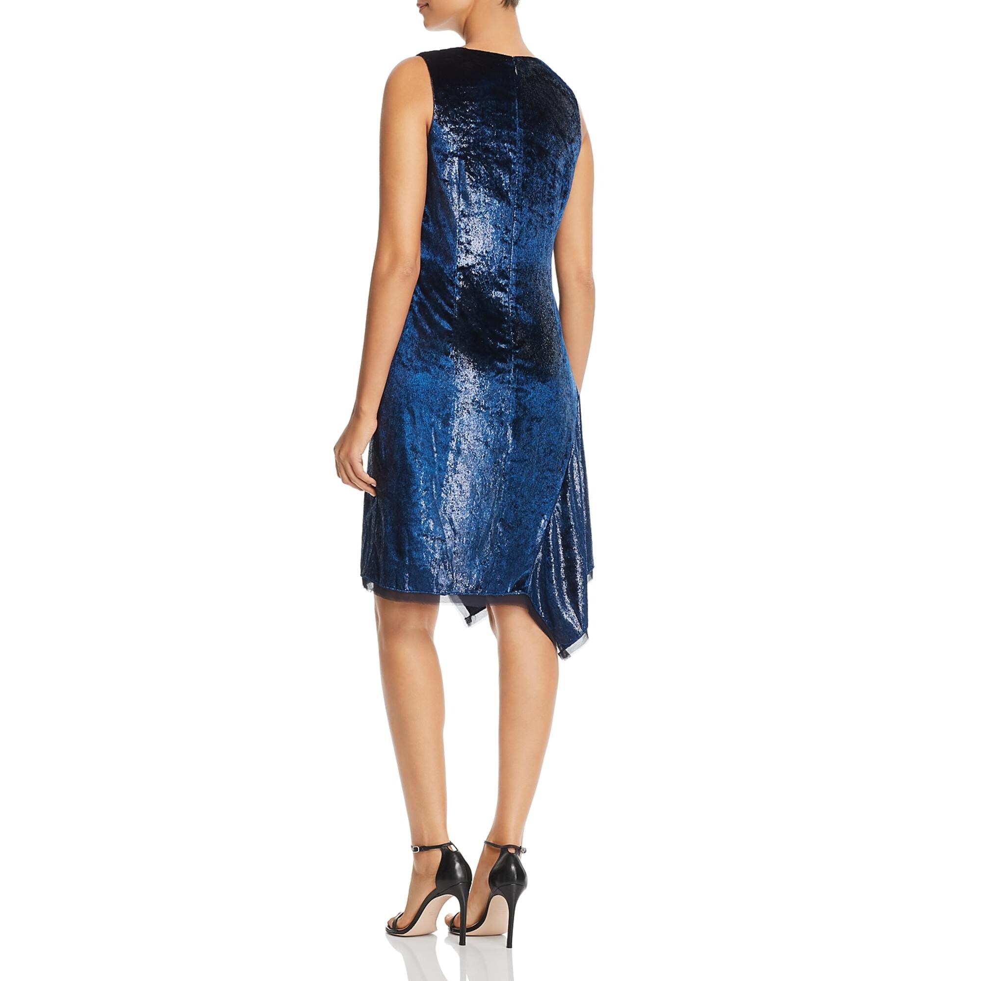 metallic velvet dress