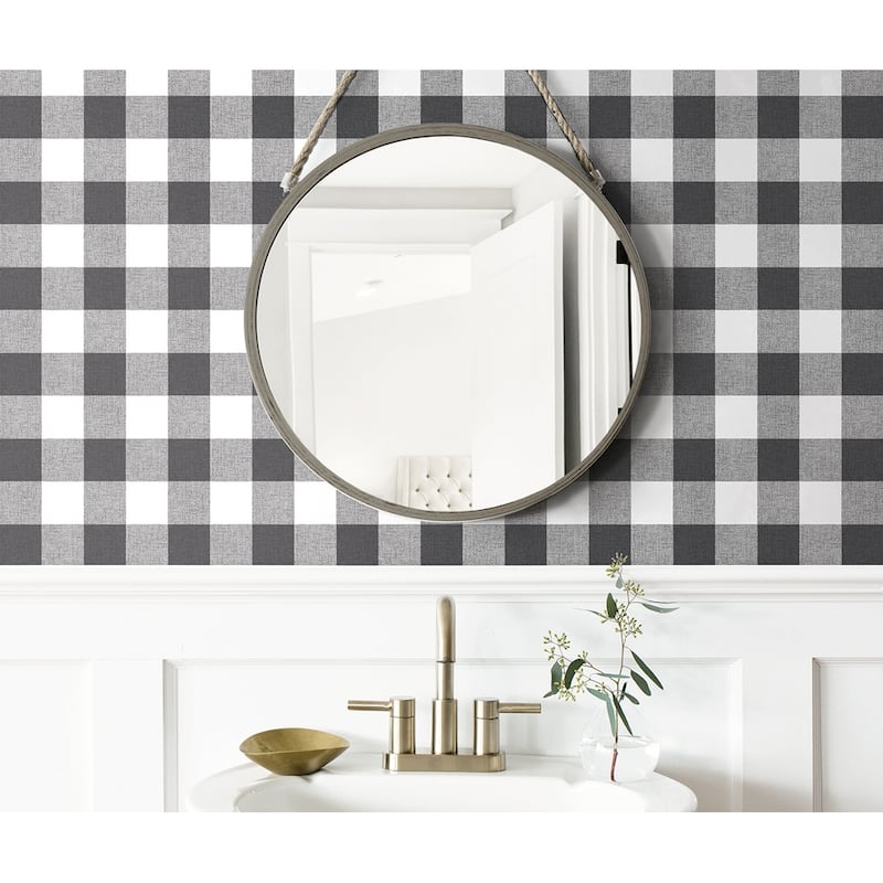 NextWall Picnic Plaid Peel and Stick Removable Wallpaper