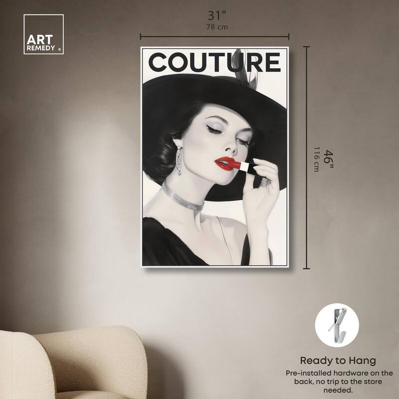 Lipstick Magazine Cover Canvas by Art Remedy
