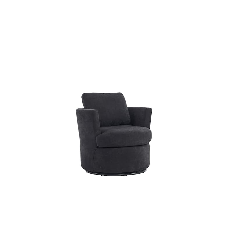 29.5" Polyester Swivel Arm Chair