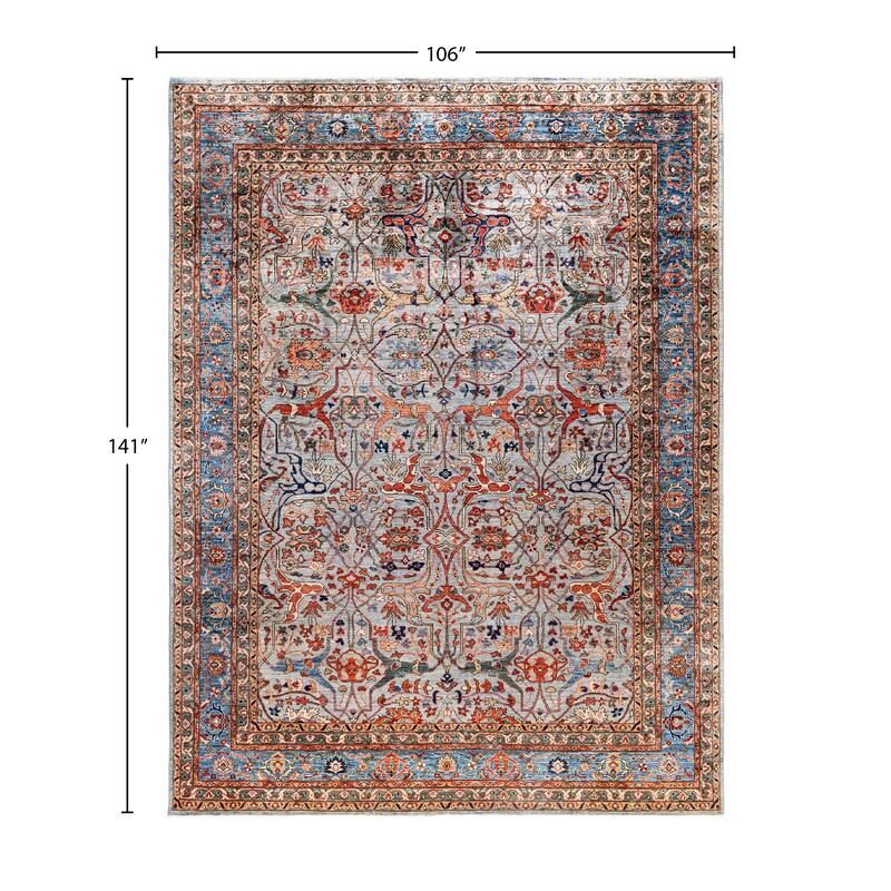 Serapi One-of-a-Kind Hand-Knotted Area Rug - Gray - 8' 10" x 11' 9"