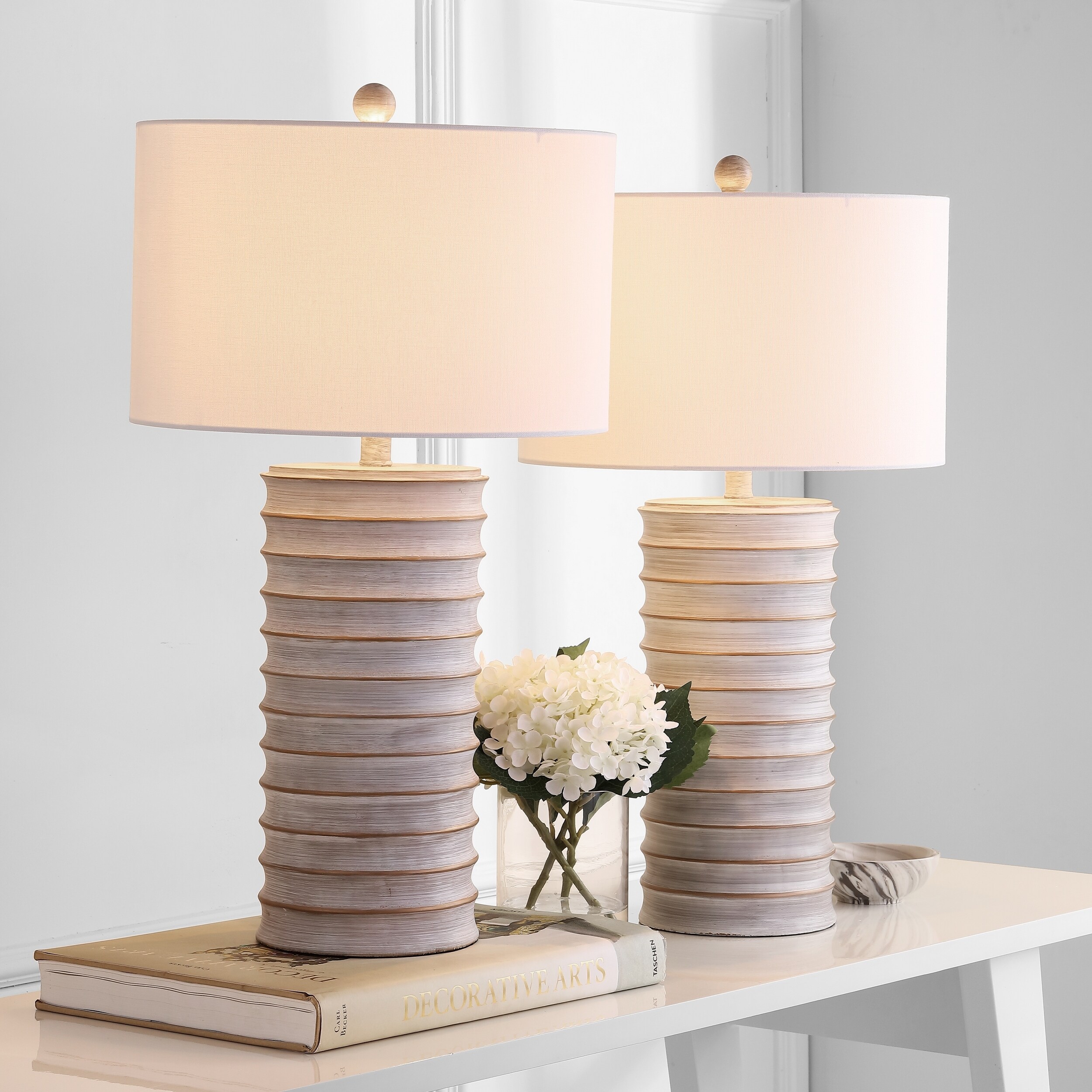 white table lamp