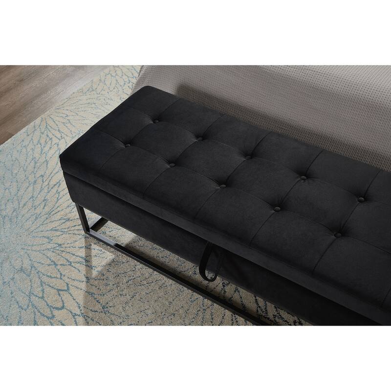 Bed Bench Metal Base with Storage