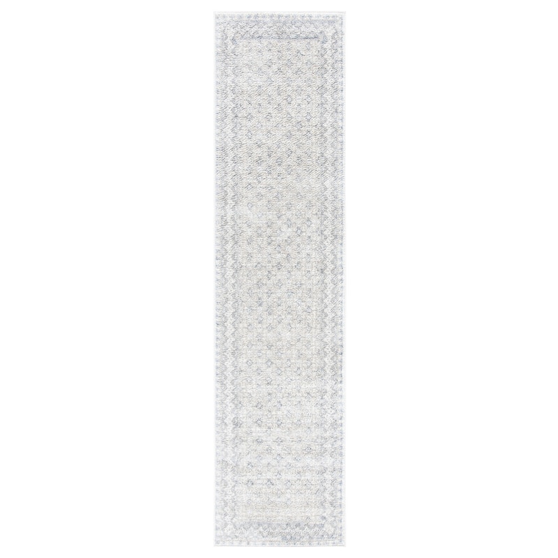 SAFAVIEH Brentwood Banga Traditional Oriental Rug - 2' x 8' Runner - Ivory/Grey