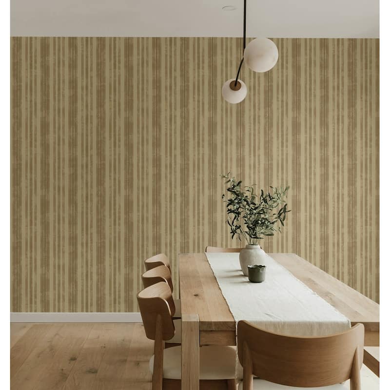 Seabrook Designs Cassius Stripe Unpasted Wallpaper