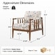 preview thumbnail 24 of 22, HULALA HOME Avidite Farmhouse Solid Wood Arm Chair with Full Assembly