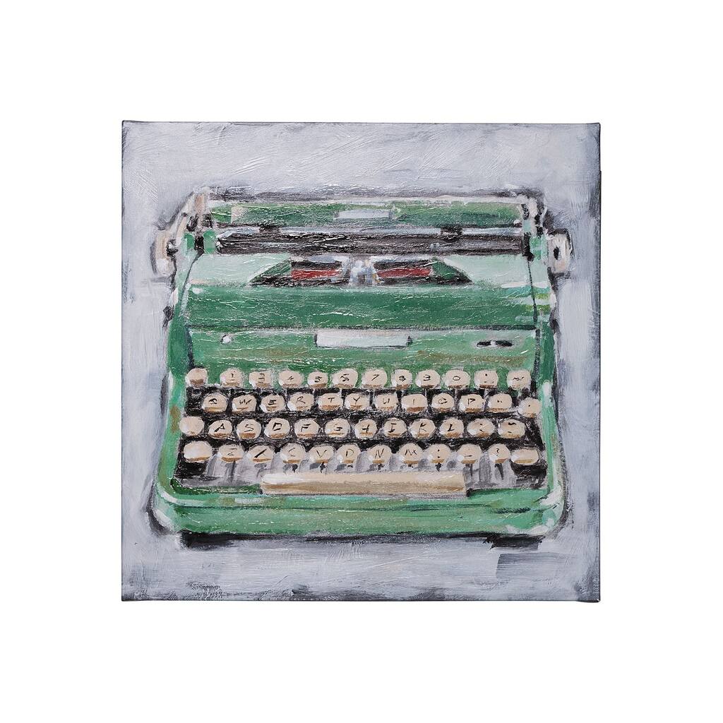 Vintage Typewriter II (30 x 30) Canvas Art Print